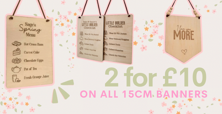 2 for £10 Banners
