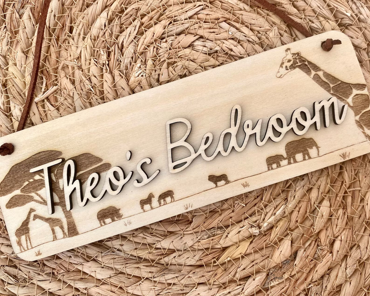 Personalised Safari Door Sign
