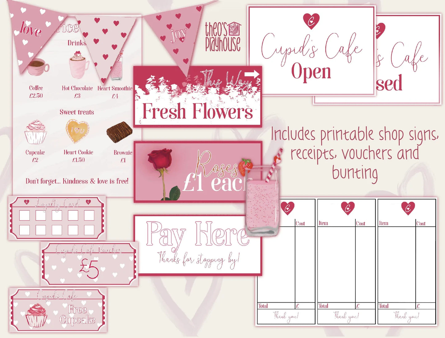 Cupid Cafe Valentines Digital Download