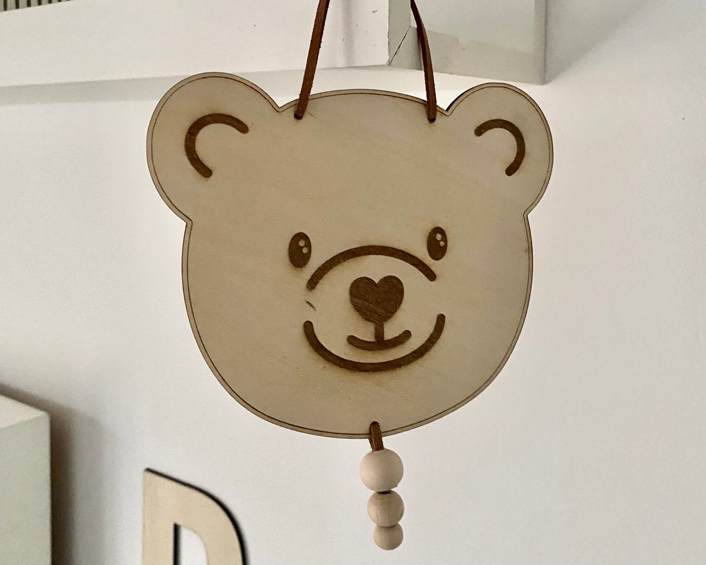 Wooden Bear Hanging
