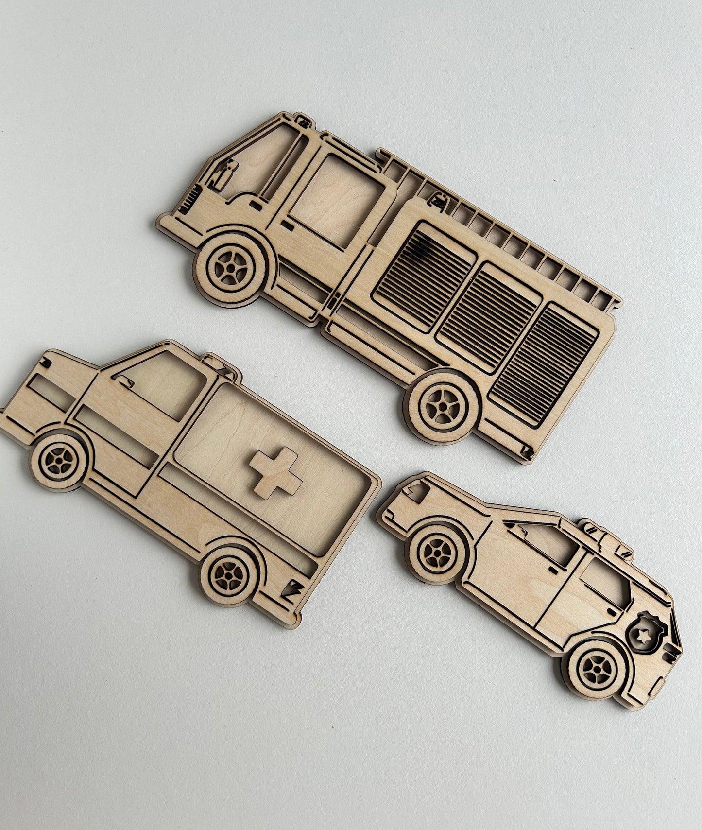 Set of 3 Emergency Vehicles