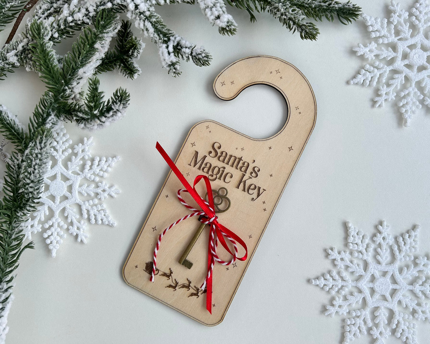 Personalisable Santa’s Magic Key Door Hanger