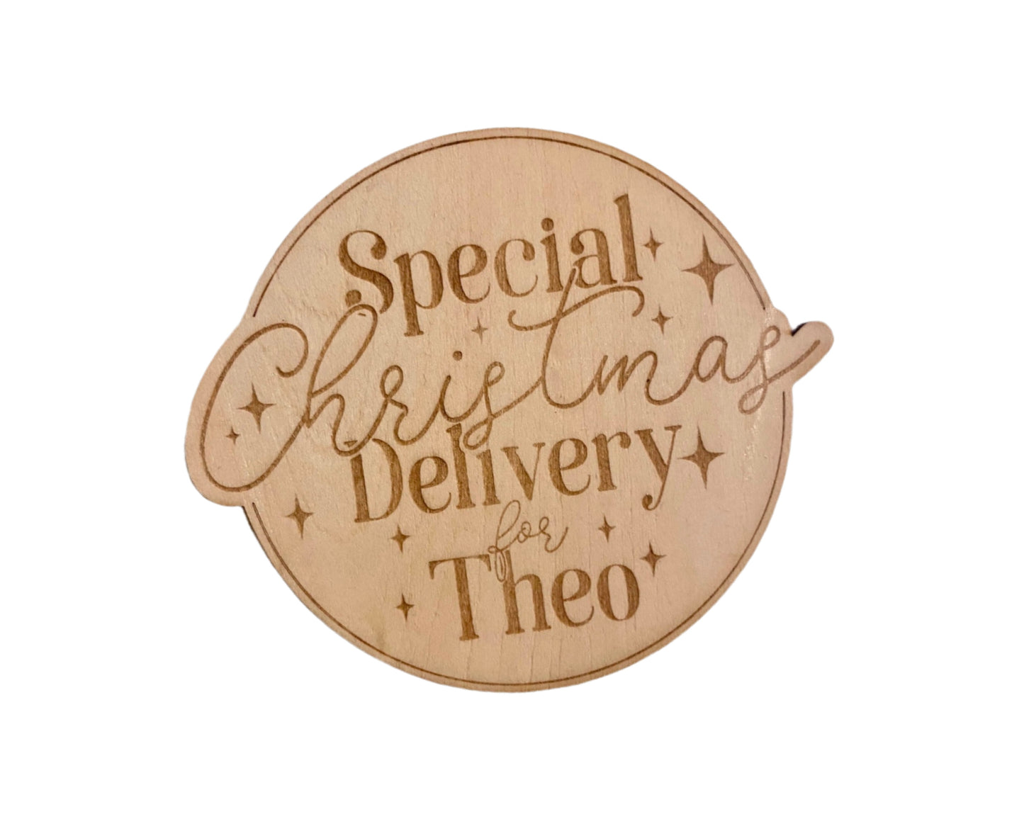 Personalised Christmas Box Sign