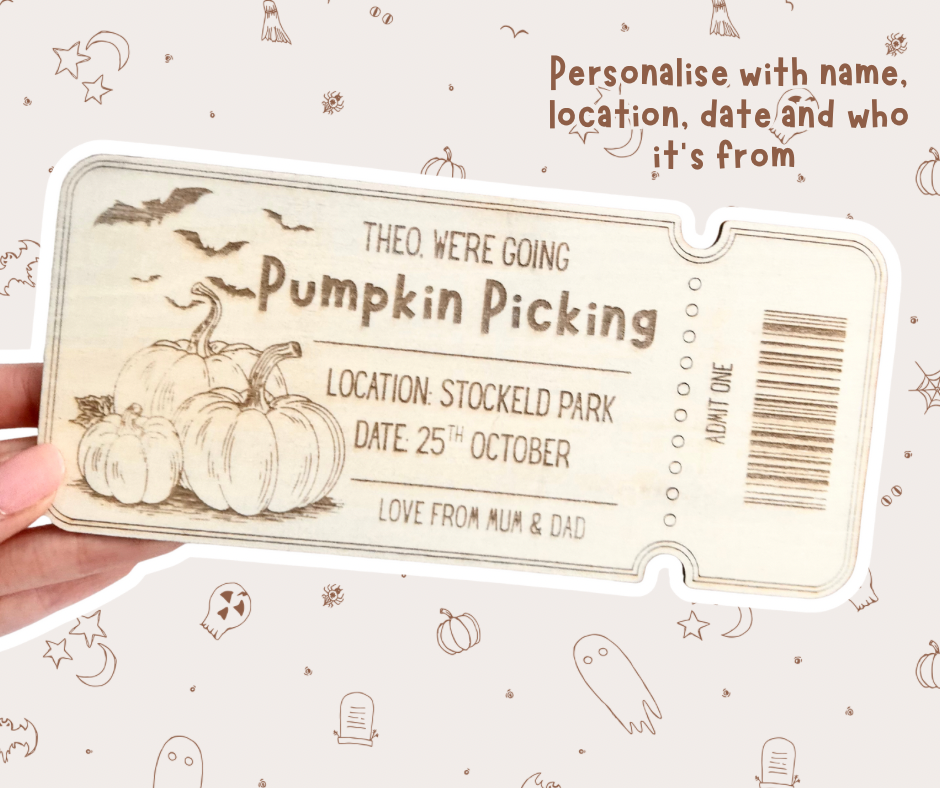 Personalised Pumpkin Patch Ticket