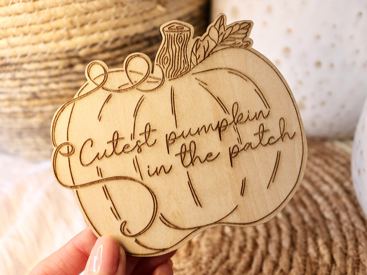 Cutest Pumpkin in the Patch Photo Prop