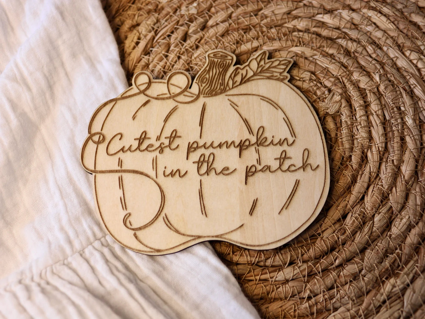 Cutest Pumpkin in the Patch Photo Prop