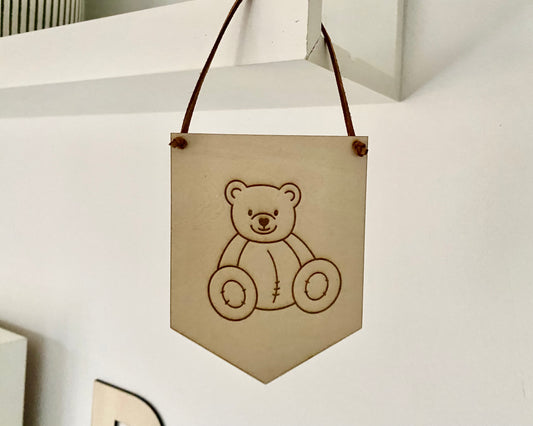 Mini Bear Animal Pennant