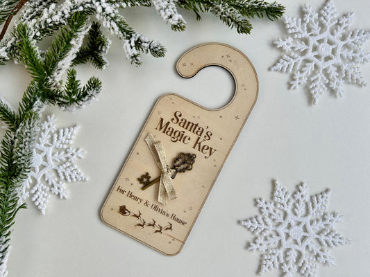 Personalisable Santa’s Magic Key Door Hanger