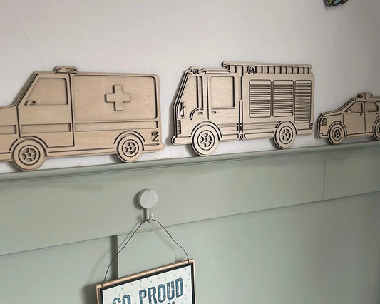 Set of 3 Emergency Vehicles