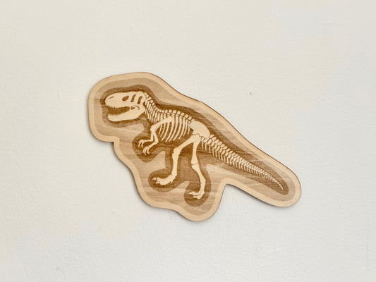 T Rex Skeleton Wall Shape