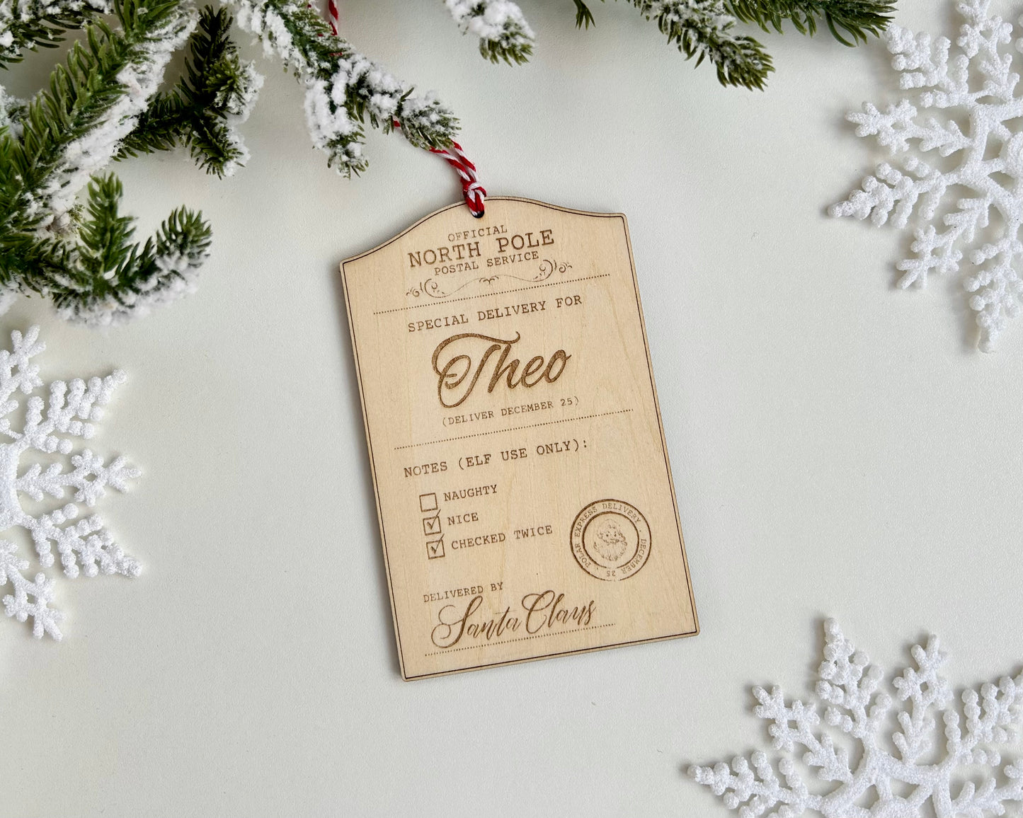 Personalised Santa Claus Gift Tag