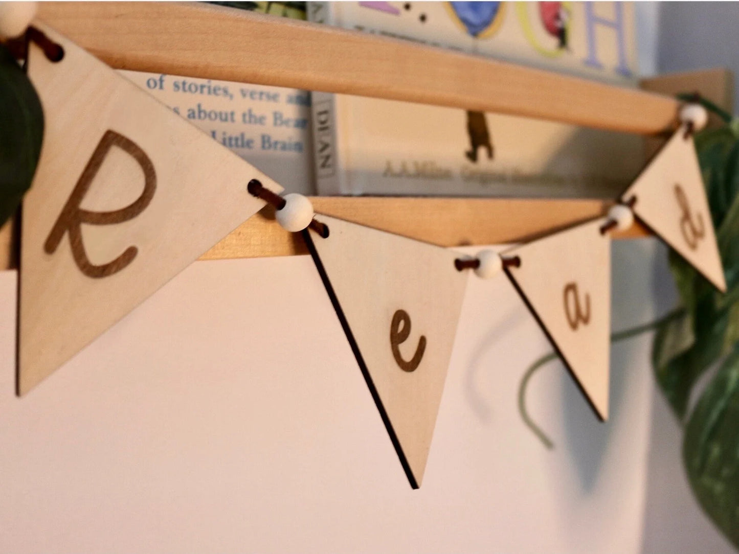 Personalised Wooden Triangle Bunting