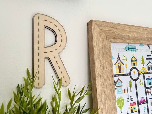 Wooden Road Letter