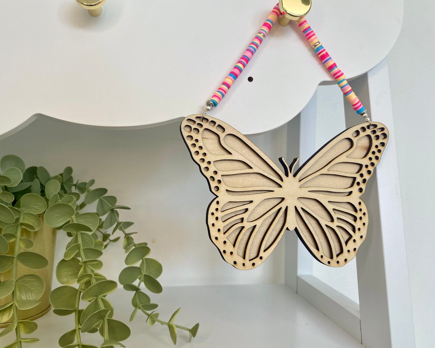 Wooden Butterfly Wall Hanging