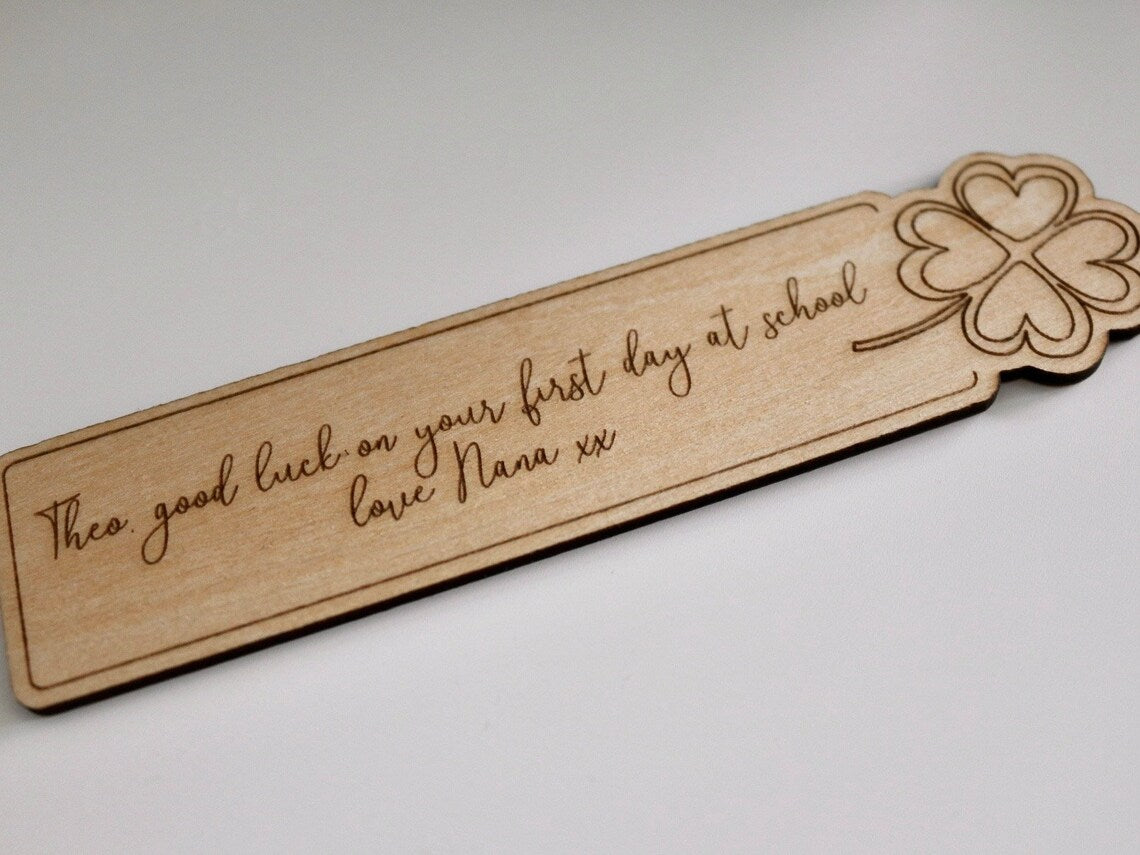 Custom Good Luck Bookmark