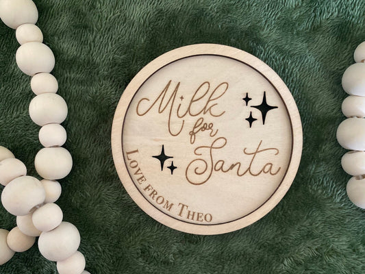 Drink for Santa Coaster - Option to Personalise